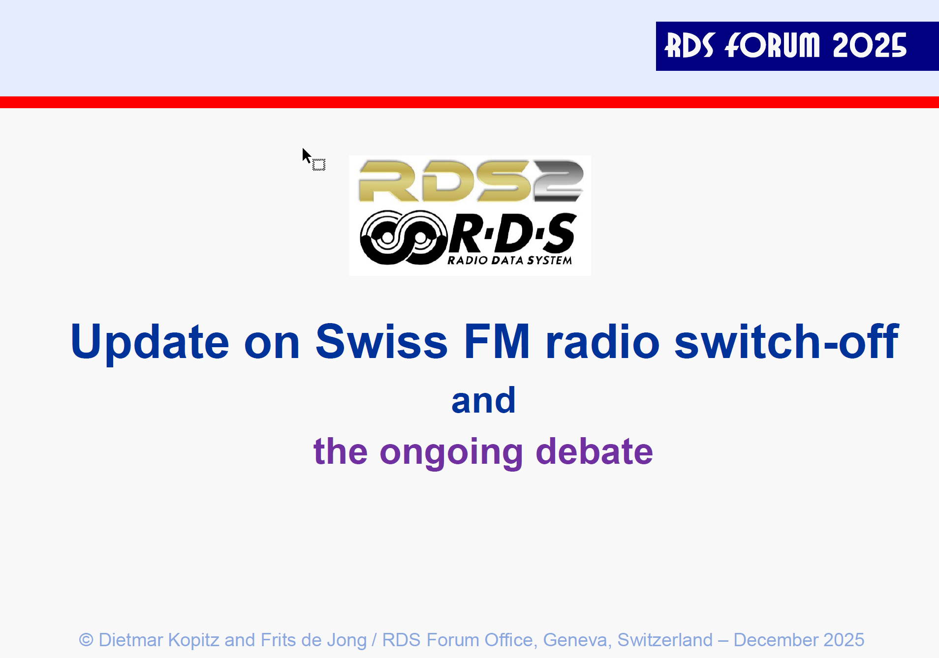 Swiss FM switch-off presentation cover